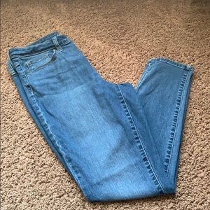 High rise skinny jeans